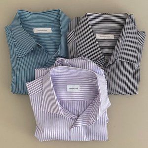 Ermenegildo Zegna Men's Size XL Bundle Of Three Long Sleeve Shirts